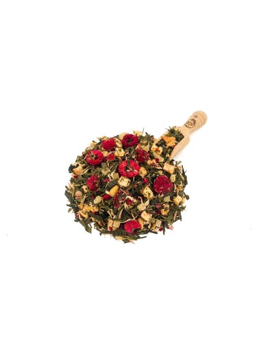 Thé Vert Framboise & Ananas – Crumble à la Framboise | Thé Gourmand Fruité