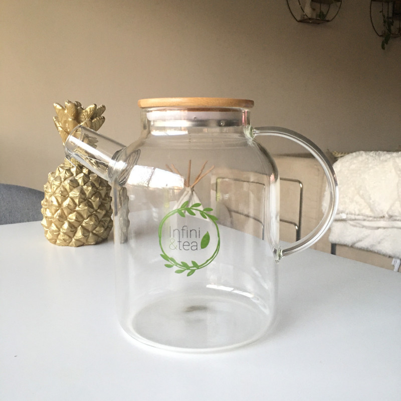 Théière en verre 1,8L